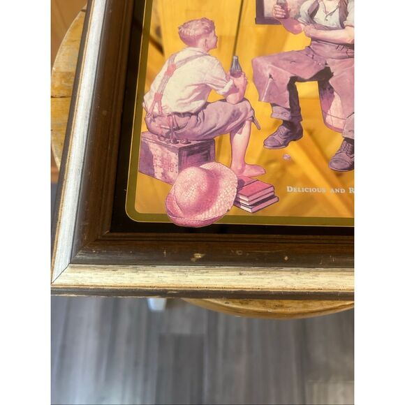 Coca-Cola Mirror “Village Blacksmith"  (5645) - Picture 2 of 5